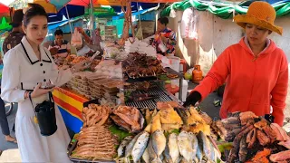 Cambodian street food | Grilled Fish, Pork, Khmer Soup, Chicken, Frog, Meat & More