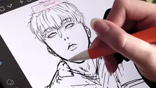 [ASMR] Drawing My Webtoon Character | Medibang Paint