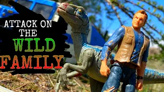 Jurassic World Toy Movie:  Attack on the Wild Family #jurassicworld #blue #raptor #owengrady