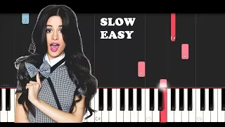 Camila Cabello - She Loves Control (SLOW EASY PIANO TUTORIAL)