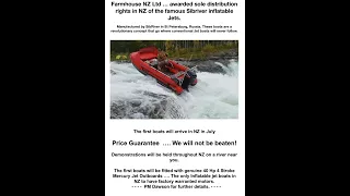 Inflatable jet Boat New Zealand