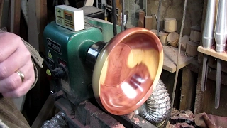 #126 Woodturning an 11 inch Red Cedar Bowl