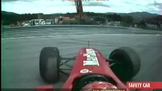 Michael Schumacher 2000 Austrian GP onboard start crash