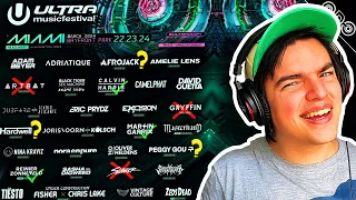 Reacción al Ultra Music Festival 2024 Lineup Phase 1 - Martin Garrix, Calvin Harris, Tiesto y más