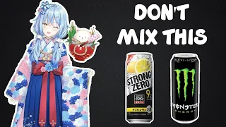 Lamy warns her viewers not to mix alcohol with energy drinks