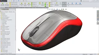 Solidworks tutorial | sketch mouse in Solidworks (Advanced Surfacing)