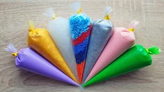 Making Slime Piping Bags - Satisfying Crunchy Slime ASMR #50