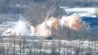 Активация защиты танка Т-90М Прорыв от ПТРК Украины