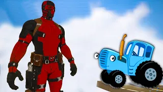 Cars VS Giant Deadpool Fortnite | Teardown