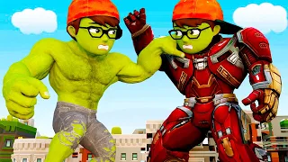 Nick Hulk Hero Giant Zombie - Scary Teacher 3D Compilation Serri Part1