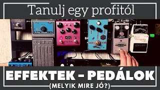 Effektek - Pedálok // melyik mire jó, hogy használd őket🔥🎸