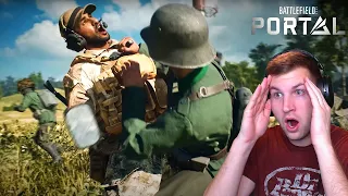 WW2 Soldiers VS. Medics??? REACTING to Battlefield 2042 | Battlefield Portal Official Trailer