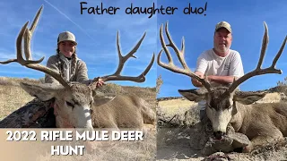 Part 2- "The Reward" A 2022 RIFLE MULE DEER HUNT (34" wide!!)