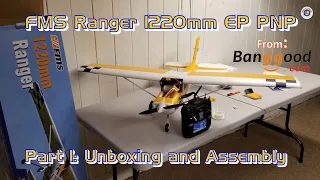 FMS Ranger 1220mm EP PNP with Floats from Banggood - Part 1: Unboxing and Assembly