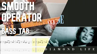 Sade - Smooth Operator // Bass Cover // Play Along Tabs and Notation