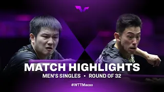 Highlights | Fan Zhendong vs Wong Chun Ting | MS R32 | WTT Champions Macao 2022
