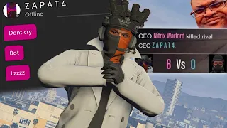 Ending A Delusional Griefer And His Tryhard Henchmen In A 4v1 - GTA Online