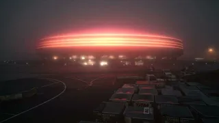 Football stadium neon led lighting background video effects 4k / Chroma Key / overlay 8k/nocopyright