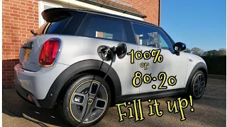 Mini Electric Cooper SE 100% & 80:20 charging - the biggest difference from my Kona Electric