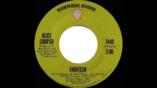 1971 HITS ARCHIVE: Eighteen - Alice Cooper (stereo 45)