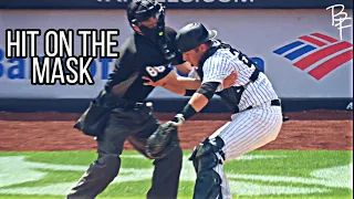 MLB |  BIGGEST HIT on the MASK of the CATCHERS