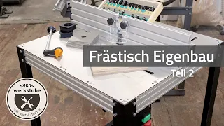 Massiver Frästisch Eigenbau | Teil 2 - Fräsplatte, Anschlagsystem und Triton erklärt