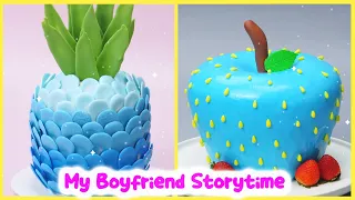 Fondant Cake Storytime 🍉 My Boyfriend Cheat On Me With Fake Instagram Account 🥑Fruit Cake Looks Like