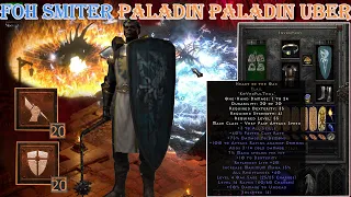 Diablo II Resurrected - FOH(Fist of the Heavens) Smiter Paladin Build Uber Tristram