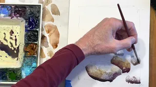 Rocks Watercolor Painting