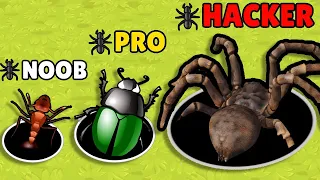 NOOB vs PRO vs HACKER in Insect Hole