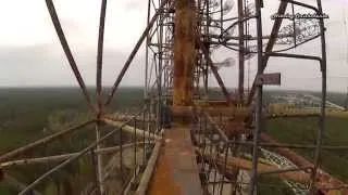 ЗГРЛС Дуга-1, Чернобыль-2, Duga-1, Chernobyl 2, - подъём на 150 метров