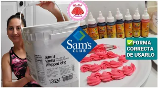 Todo acerca del Chantilly de sams club | colorantes que uso | tips para crema chantilly