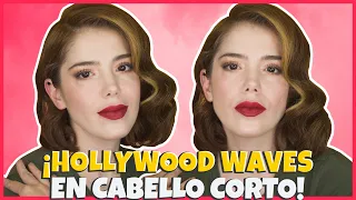 COMO HACER HOLLYWOOD WAVES EN CABELLO CORTO! I ANA MIRELES