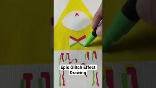 Epic Bill Cipher Glitch Effect Drawing #poscamarkers