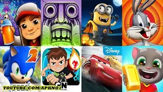 Subway Surfers VS Temple Run Minion Rush Looney Tunes Dash Ben 10 Sonic Dash Talking Tom Gold Run #1