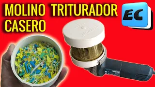 Maquina trituradora de plastico casera. Cuando un proyecto se encarajina 😡😡😡😡