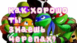 ТЕСТ: Как хорошо ты знаешь черепашек-ниндзя? ||| TMNT |||