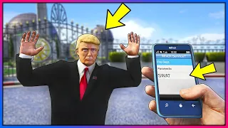What happens if you call SWAT on Mr President?! (GTA 5 Mods)