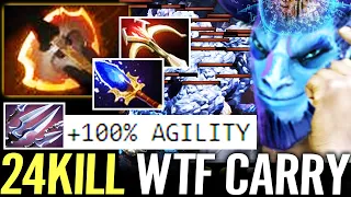 🔥 RIKI CARRY IS BACK — FURY + Aghanim 100% Agility Bonus IMBA 24Kills Tricks of the Trade Dota 2 Pro