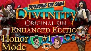 Divinity Original Sin: Enhanced Edition (Co-op) Honor Mode (Part 1) - Extra Salt on those Fries?