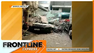 Kable ng crane sa Binondo, bumagsak sa ilang sasakyan