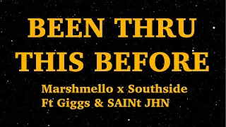Marshmello x Southside -  Been Thru This Before  (Lyrics) Feat  Giggs & SAINt JHN | We Are Lyrics