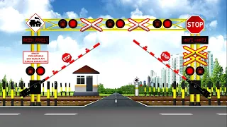 Train Journey CC 300 Train Animation - Indonesian Train Animation