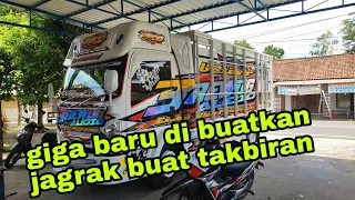 bikin jagrak untuk takbiran truk giga