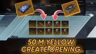 Metro Royale 50M Yellow Create Opening 🔥🔥 / PUBG METRO ROYALE CHAPTER 12