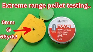 Extreme range air rifle pellet testing in the quest for 100yds accurately!
