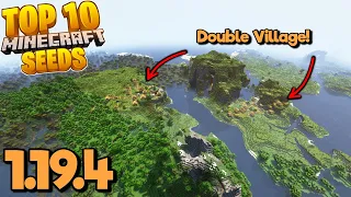 Top 10 VILLAGE SEEDS for Minecraft 1.19.4! (Best Minecraft Wild Update Seeds Java & Bedrock)