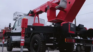 Автовышка Красная машина - 22 метра на шасси Садко Некст (4х4)