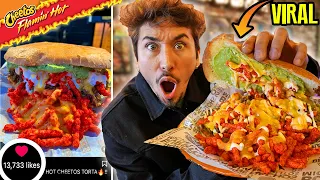 Eating At The Most VIRAL MEXICAN Restaurant... (HOT CHEETO FOOD COMBOS)