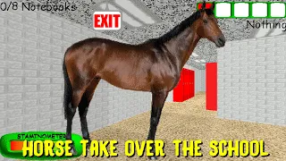 Horse take over the school DEMO - Baldi's Basics Mod